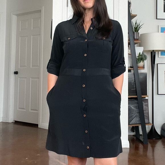 Barney's New York  - Trovata 100% Silk Shirt Dress. - Picture 2 of 6